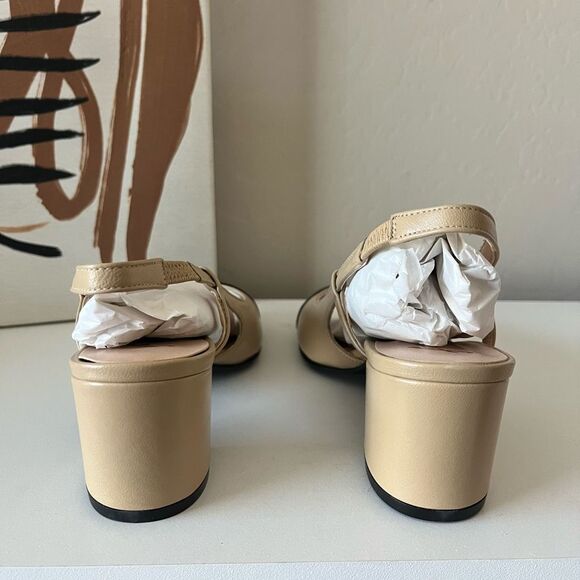 NEW Tuckernuck FS/NY‎ Black Baton Camel Nappa Leather Slingback Mules Size 6 - Picture 6 of 10